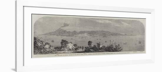 My Last Look at Sicily, from the Coast of Calabria, Between Reggio and St Giovanni-Frank Vizetelly-Framed Premium Giclee Print