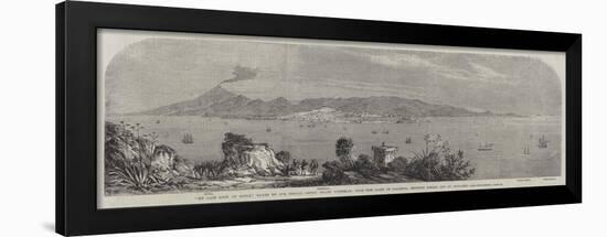 My Last Look at Sicily, from the Coast of Calabria, Between Reggio and St Giovanni-Frank Vizetelly-Framed Giclee Print