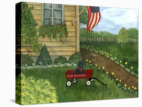 My Li'l Red Wagon-Tina Nichols-Stretched Canvas