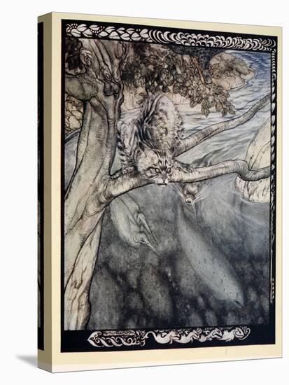 My Life Became a Ceaseless Scurry and Wound and Escape, a Burden and Anguish of Watchfulness'-Arthur Rackham-Stretched Canvas