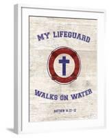 My Lifeguard Walks - Nautical-The Vintage Collection-Framed Giclee Print