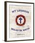 My Lifeguard Walks - Nautical-The Vintage Collection-Framed Giclee Print