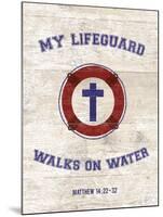 My Lifeguard Walks - Nautical-The Vintage Collection-Mounted Giclee Print