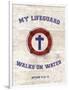 My Lifeguard Walks - Nautical-The Vintage Collection-Framed Giclee Print