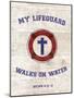 My Lifeguard Walks - Nautical-The Vintage Collection-Mounted Giclee Print