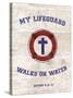 My Lifeguard Walks - Nautical-The Vintage Collection-Stretched Canvas