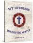 My Lifeguard Walks - Nautical-The Vintage Collection-Stretched Canvas