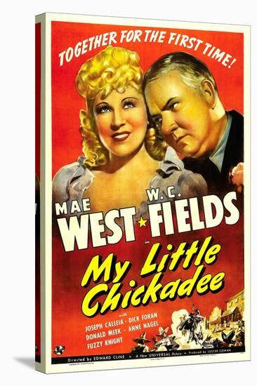 My Little Chickadee, Mae West, W.C. Fields, 1940-null-Stretched Canvas