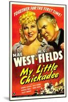 My Little Chickadee, Mae West, W.C. Fields, 1940-null-Mounted Art Print