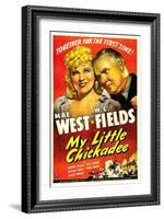 My Little Chickadee, Mae West, W.C. Fields, 1940-null-Framed Art Print