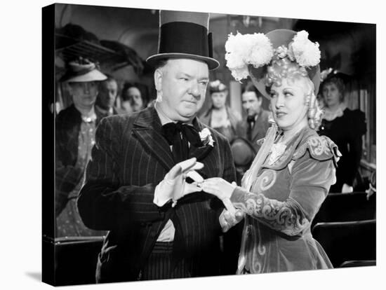 My Little Chickadee, W.C. Fields, Mae West, 1940-null-Stretched Canvas