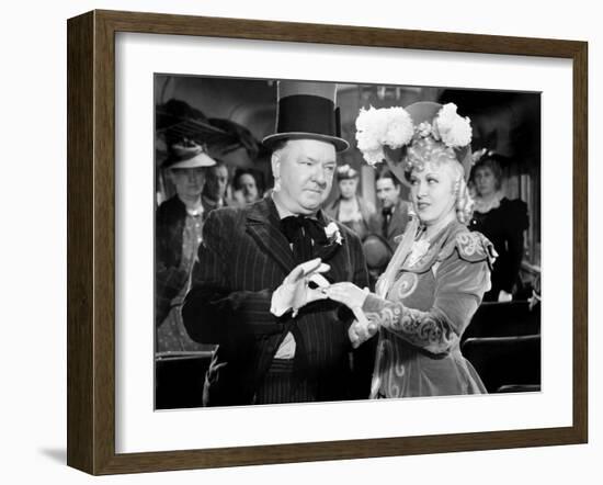 My Little Chickadee, W.C. Fields, Mae West, 1940-null-Framed Photo