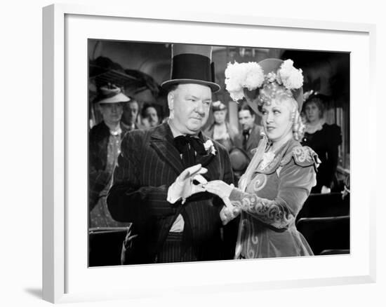 My Little Chickadee, W.C. Fields, Mae West, 1940-null-Framed Photo