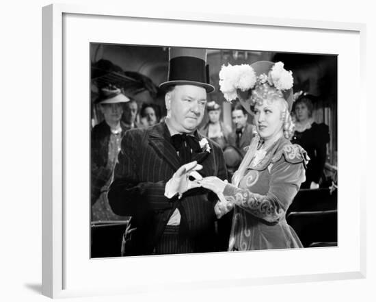 My Little Chickadee, W.C. Fields, Mae West, 1940-null-Framed Photo