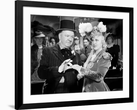 My Little Chickadee, W.C. Fields, Mae West, 1940-null-Framed Photo