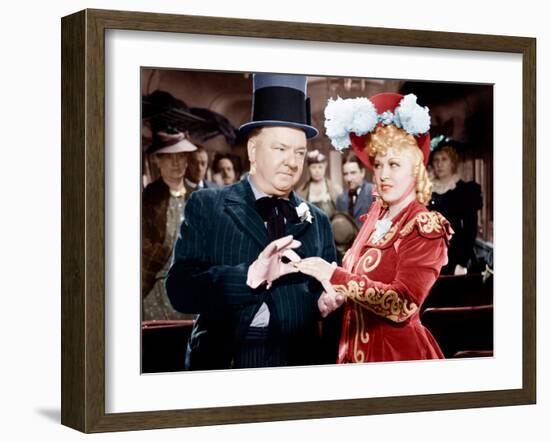 My Little Chickadee, W.C. Fields, Mae West, 1940-null-Framed Photo