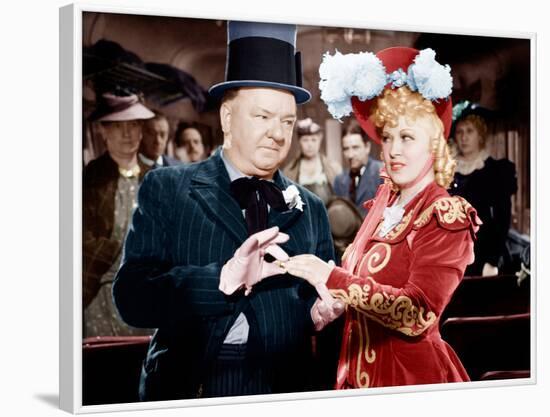 My Little Chickadee, W.C. Fields, Mae West, 1940-null-Framed Photo