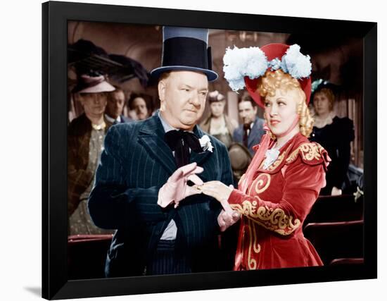 My Little Chickadee, W.C. Fields, Mae West, 1940-null-Framed Photo