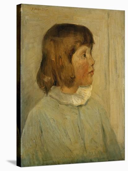 My Little Daughter-Julian Alden Weir-Stretched Canvas