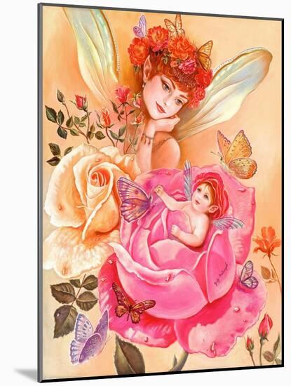 My Little Rosebud-Judy Mastrangelo-Mounted Giclee Print