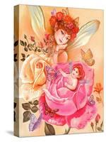 My Little Rosebud-Judy Mastrangelo-Stretched Canvas