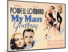 My Man Godfrey, 1936-null-Mounted Art Print