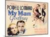 My Man Godfrey, 1936-null-Mounted Art Print