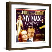 My Man Godfrey, Carole Lombard, William Powell, 1936-null-Framed Art Print