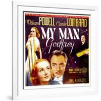 My Man Godfrey, Carole Lombard, William Powell, 1936-null-Framed Art Print