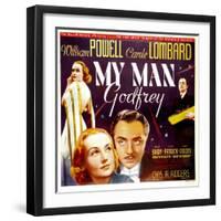 My Man Godfrey, Carole Lombard, William Powell, 1936-null-Framed Art Print