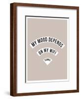 My Mood Depends on My Wifi Signal-null-Framed Poster