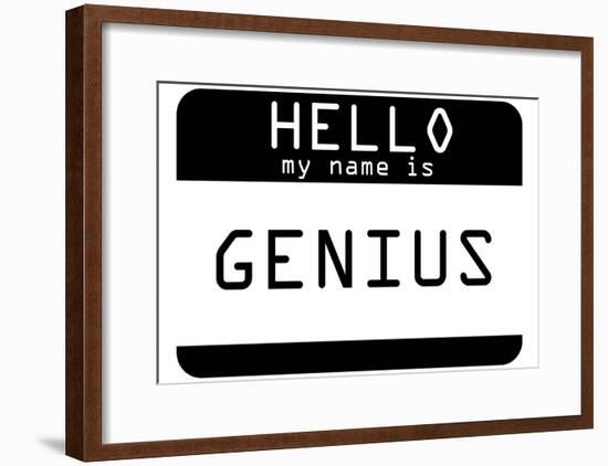My Name Is Genius-null-Framed Poster