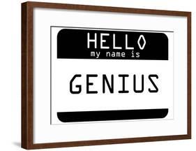 My Name Is Genius-null-Framed Poster