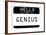 My Name Is Genius-null-Framed Poster