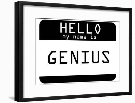 My Name Is Genius-null-Framed Poster