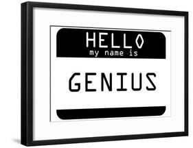 My Name Is Genius-null-Framed Poster