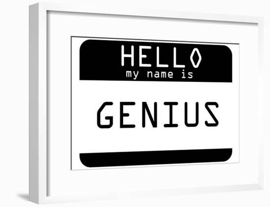 My Name Is Genius-null-Framed Poster