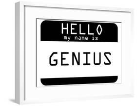 My Name Is Genius-null-Framed Poster