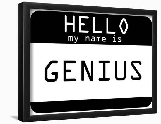 My Name Is Genius-null-Framed Poster