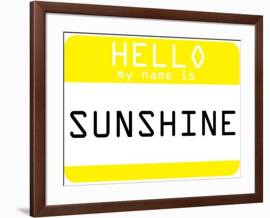 My Name Is Sunshine-null-Framed Poster
