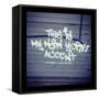 My New York Min-Banksy-Framed Stretched Canvas