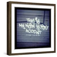 My New York Min-Banksy-Framed Giclee Print