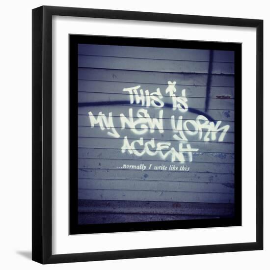 My New York Min-Banksy-Framed Giclee Print