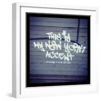 My New York Min-Banksy-Framed Giclee Print