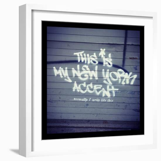 My New York Min-Banksy-Framed Giclee Print