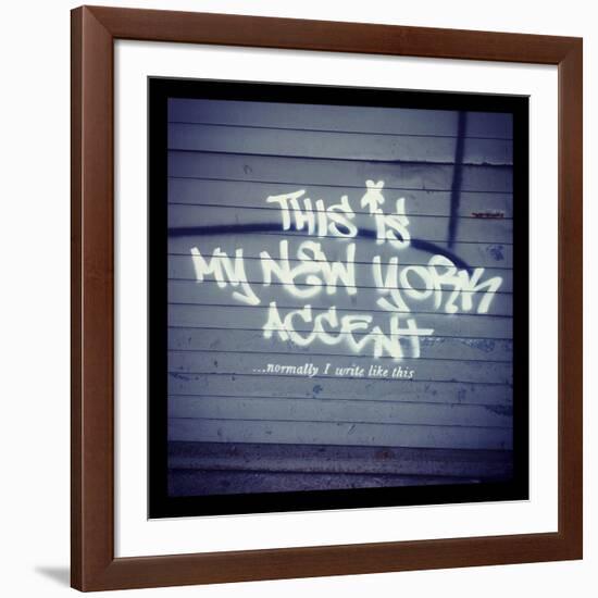 My New York Min-Banksy-Framed Giclee Print