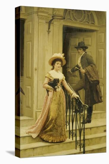 My Next-Door Neighbour, 1894-Edmund Blair Leighton-Stretched Canvas