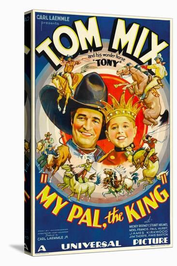 My Pal, the King, Tom Mix, Mickey Rooney, 1932-null-Stretched Canvas