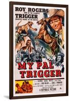 My Pal Trigger, Top Right: Roy Rogers; Below: Dale Evans, 1946-null-Framed Art Print