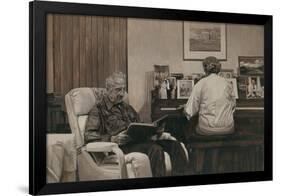 My Parents in the Living Room, 2011-Max Ferguson-Framed Premium Giclee Print